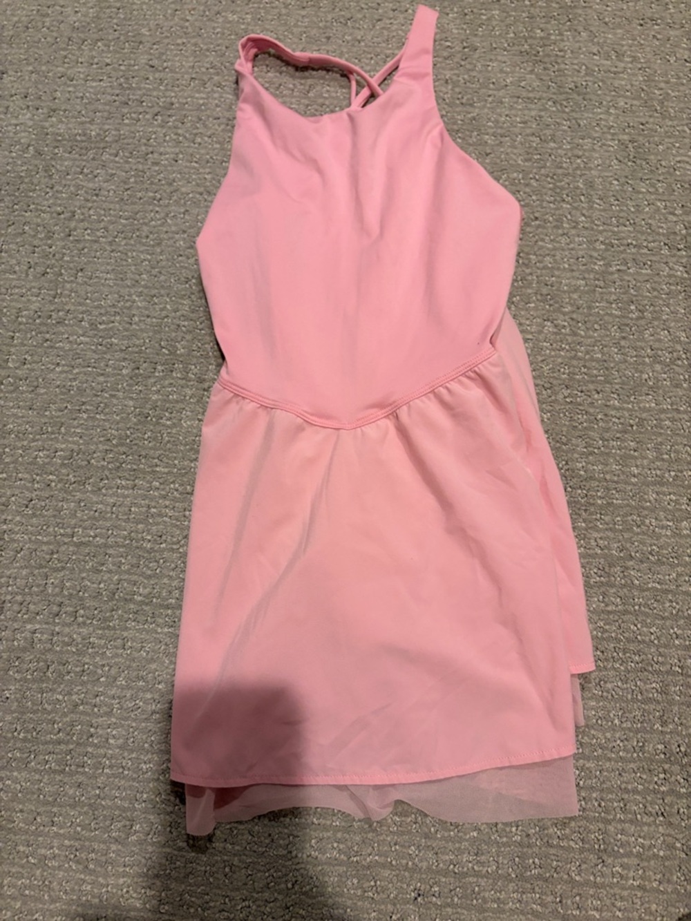 all in motion Girls' Light Pink One-Shoulder Skater Dress